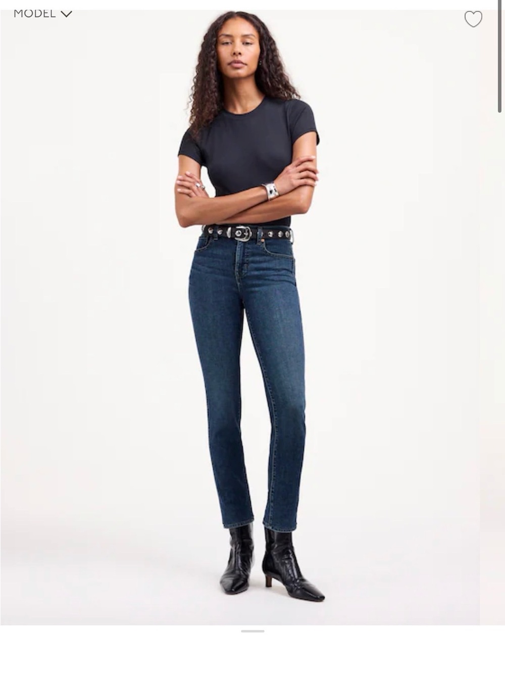 Madewell Stovepipe Petite Jean sz 27P